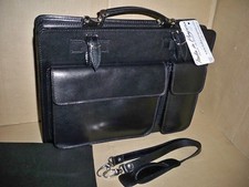 Aktentasche Leder  Schwarz Laptoptasche  ITALIA in PROGRESS Handmade