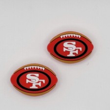  NFL San Francisco 49ers Football Team For Crocs Shoe Charms Jibbitz - 2 pieces