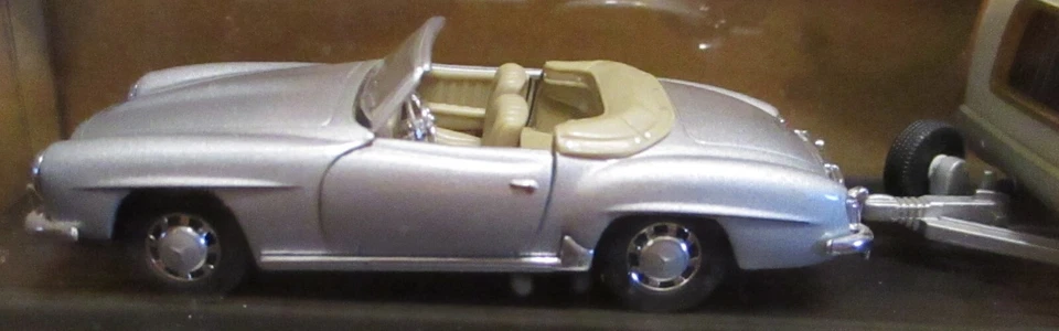 Игрушечный родстер K-Line Kruisers Mercedes Benz 190SL конвектор автомобиль и прицеп 1:43 - Изображение 3 из 4