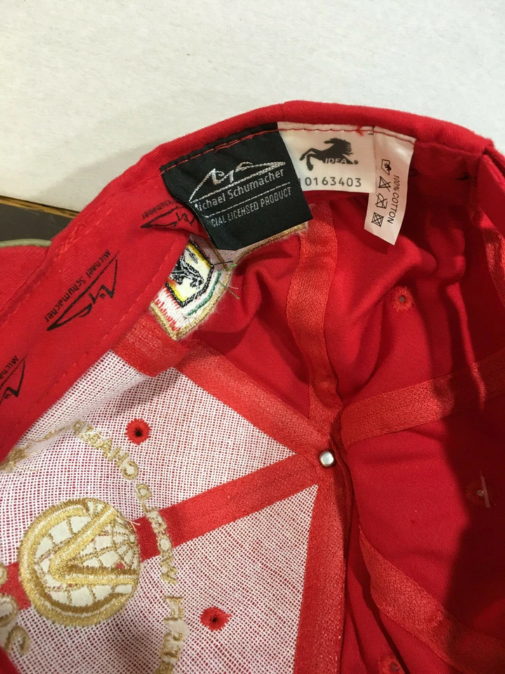 SOMBRERO MICHAEL SCHUMACHER 2002 5 VECES CAMPEÓN DEL MUNDO NUEVO CON ETIQUETAS ULTRA RARO Foto 4 de 4