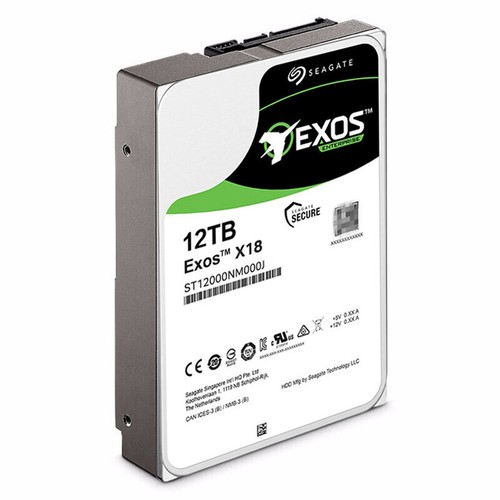 SEAGATE EXOS X18 256MB 7.2K RPM 3.5" SATA 12TB Enterprise HDD ST12000NM000J - Picture 2 of 4