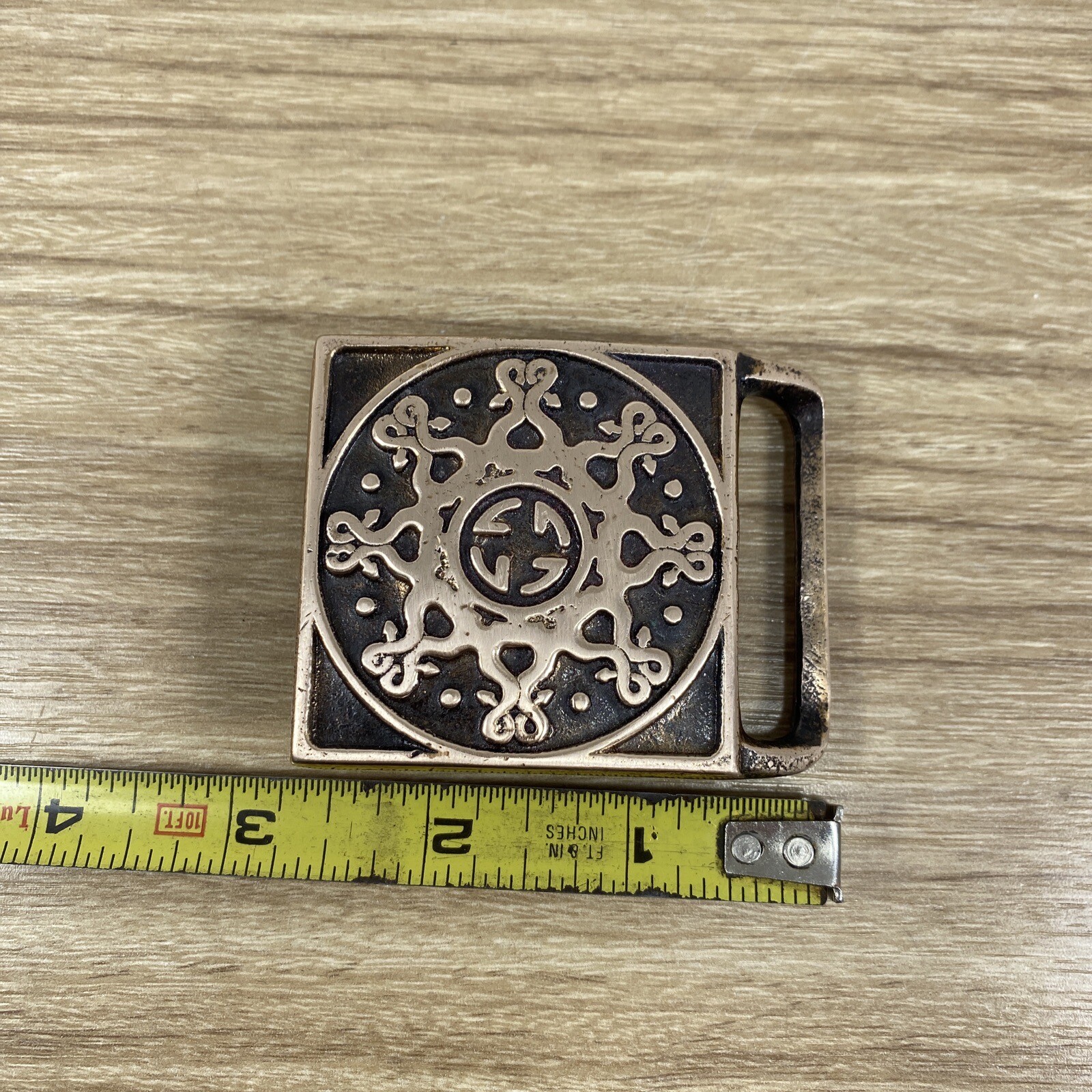 Vintage Tech Ether Guild MANDALA Solid Brass Belt… - image 12