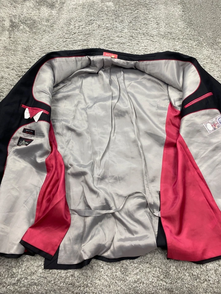 Blazer Tiglio Hombres 48R Negro Super 150s Lana San Giovesse Abrigo Deportivo Chaqueta Italia Foto 3 de 4