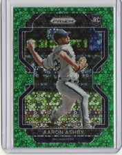 2022 Panini Prizm Aaron Ashby Green Donut Circles Prizm RC - Milwaukee Brewers
