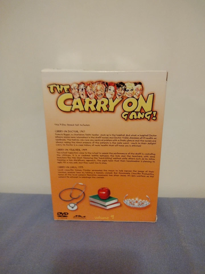 The Carry On Gang! Volume 9 DVD Box Set 3 Discs British Comedy - Image 3 of 4