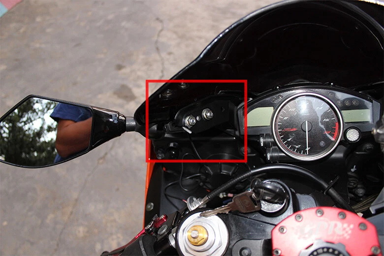 ESPEJOS RETROVISORES LED INTERMITENTES PARA MOTO YAMAHA YZF R1 R6 2009 2010 2011 2012 EE. UU. Foto 4 de 4