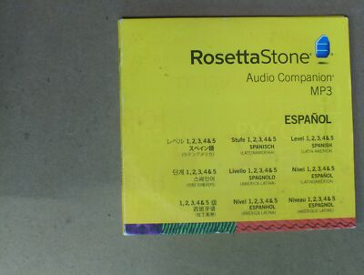 ROSETTA STONE LANGUAGE LEARNING SOFTWARE ESPANOL LEVEL 1,2,3,4&5 CD-ROM 2 discs