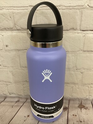 Hydro Flask 32oz Wide Mouth Tempsheild Insulated Bottle Flex Straw Lid  Handle | eBay