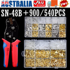 900PC Assorted Insulated Electrical Wire Terminal Crimp Connectors Kit Spade Set