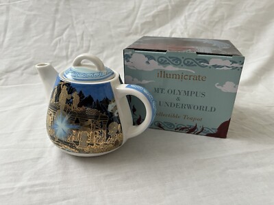 Illumicrate Realm Of Gods Mini Teapot Mount Olympus Underworld Gold Mythology