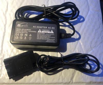 Glorich AC-E6 AC Adapter for Canon Model WP-AC08030V