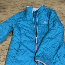 ZeroXposur Blue Puffer Jacket L-14 Unisex Kids Zip Polyester