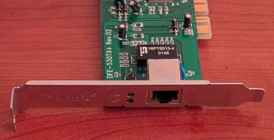 D-Link DFE-530TX+ PCI Fast Ethernet Network Adapter 10/100 NIC – Rev D2 – DL1003 - Image 4 of 4