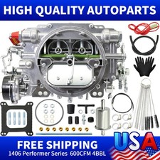 Carburetor W Electric Choke Replace For Edelbrock 1406 Performer 600 Cfm 4bbl