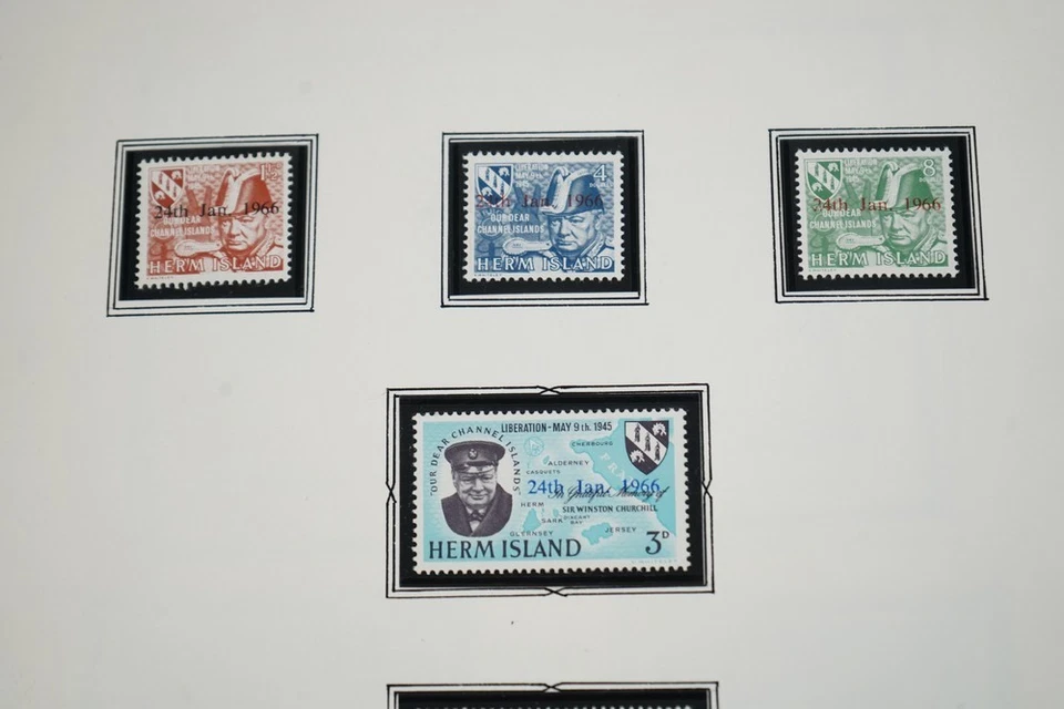 COLEÇÃO MUNDIAL SIR WINSTON CHURCHILL DE 180+ SELOS SEM MARCA DE CHARNEIRA ARMAZENADOS NO ÁLBUM - Imagem 3 de 4