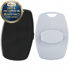 Food-Grade Silicone Body Scrubber, Shower exfoliating Brush, 2 Pack
