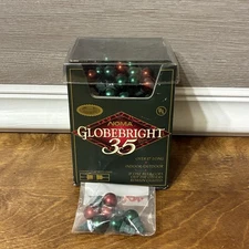NOMA Globebright Christmas Lights Globe Bright 35 Light Set Vintage In Box NOS