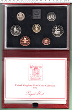 1985 QE II ROYAL MINT GENUINE 7 COIN DE-LUXE PROOF YEAR SET & PAPERWORK (576)