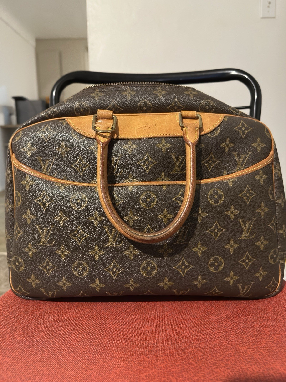 Louis Vuitton Bowling Vanity Brown Leather Monogram
