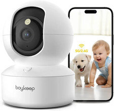 Pet Camera 2K, Dog Camera with App, 360° Indoor Cameras House Security for Pet