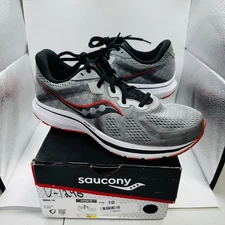Saucony Men's Omni 20 Running Shoe ‘Alloy/Fire’ Size 10 (Wide) Grey S20682-20