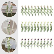10pcs Wedding Chair Decor Wedding Aisles Decor Aisle Floral Artificial Flowers