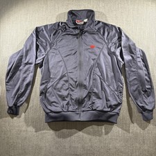 Nike Jacket Men  s Large Vintage 90s Track Zip Up Y2K Grey Tag, Navy Blue