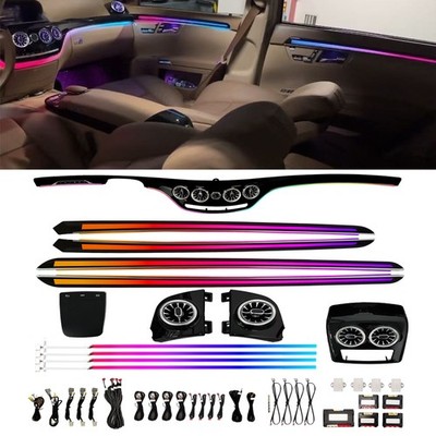 256 Color For 06-13 Benz S W221 Gradient Ambient Lighting Atmosphere Light