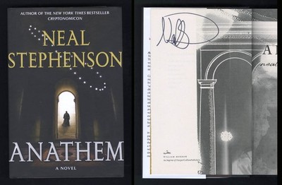 Neal Stephenson SIGNED AUTOGRAPHED Anathem HC 1st Edition Print Baroque Cycle
