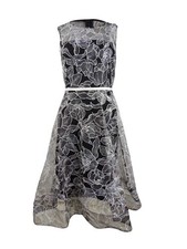 Calvin Klein Women's Embroidered Midi Dress