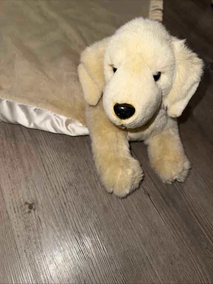 My Banky Baby Lovey Security Blanket Golden Retriever Puppy Plush Satin Trim EUC - Image 3 of 4
