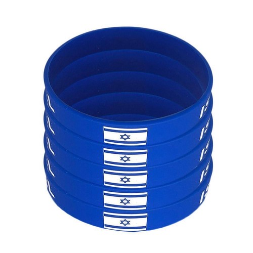 Women Men Israeli Silicone Flag Bracelet Sport Wristband Bangle 2025,A F2Y1 G6I0 - Picture 7 of 13