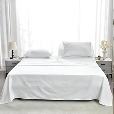 4 Piece Head Flex King Fitted Sheet Set for Sleep Number Adjustable Bed, 100 