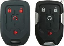 Keyless Entry Remote Key Fob Shell and Silicone Cover Compatible with 2017 2018