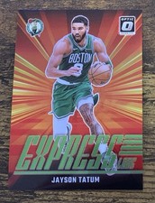 Jayson Tatum - 2024-25 Donruss Optic Express Lane LIME GREEN PRIZM (CM) #'d /199