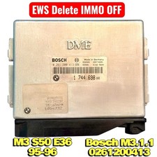 Bmw M3 S50 E36 M3.1.1 Dme Ews Deleted Immo Off Unit Incl 0261200413 1404732