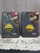 Vintage NOS Groboski Splash Guards Mud Flaps Pair Blue Quik Clip Universal USA