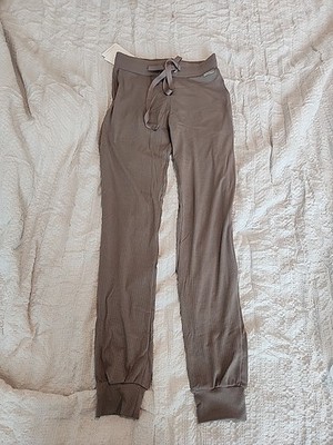 NWT Bombshell Sportswear Comfort Rib Joggers TAUPE Soft Casual Rest Day Sz XS