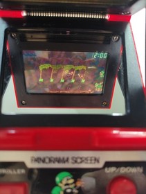 Vintage Nintendo game watch Mario's Bombs Away Panorama Screen NOT properly work