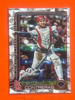Willson Contreras topps silver cracked ice 472