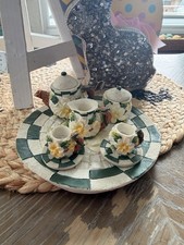 Vintage TEA SET 1995 YOUNG'S INC Magnolia Miniature 8 pc