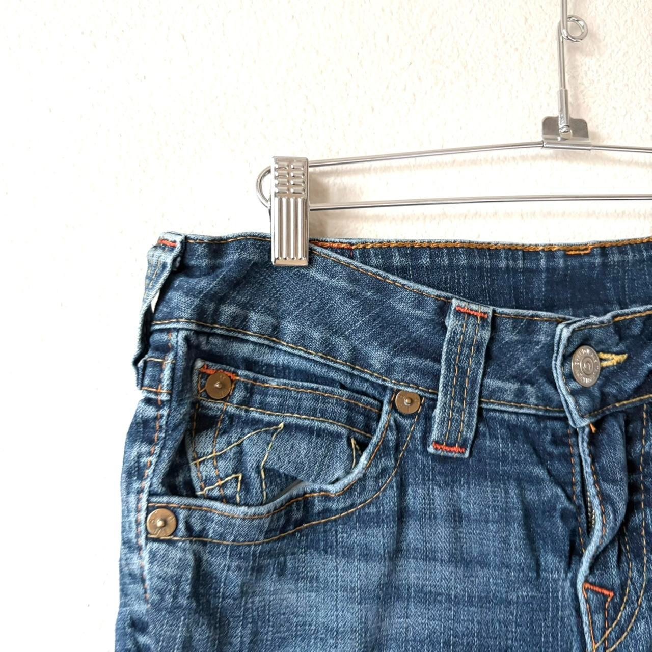 True Religion Jeans y2k Low Rise Flared Denim Women's 30" Waist - Made in USA thumbnail 5