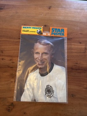 Berti Vogts Idol Der Fußball Jugend WM78  Star Poster 3D Ovp Rarität DFB Vintage