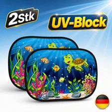 Auto Sonnenschutz Baby Kinder UV-Schutz Sonnenblende Seitenscheibe 2er Pack