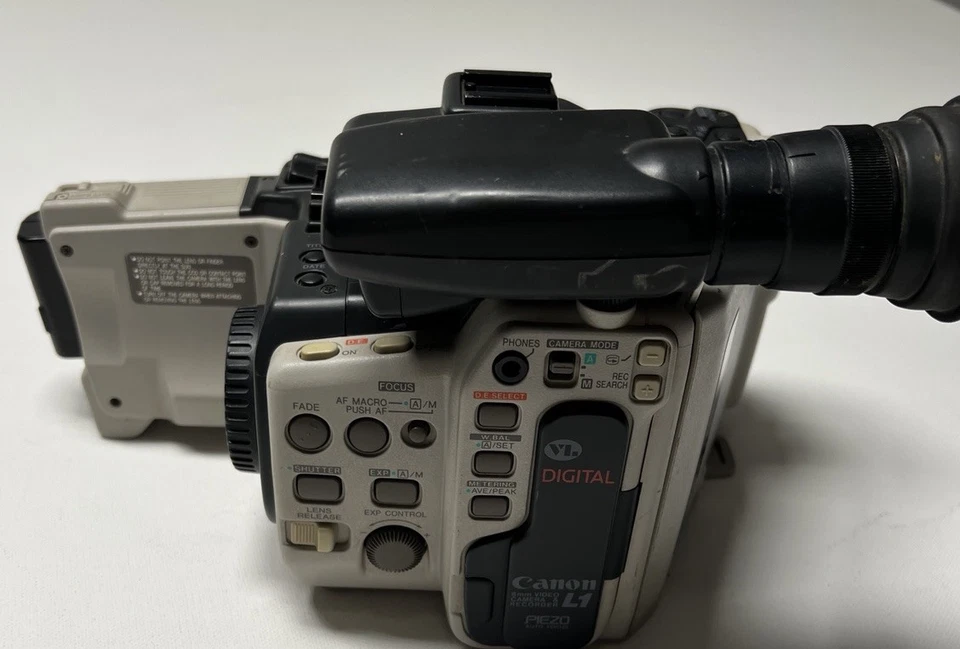 Videocámara Canon L1A Hi8 8MM Canovision 8 de colección RARA sin probar Foto 4 de 4