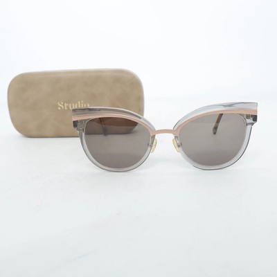 Studio Studio, Sonnenbrille, Cat Eye, Grau/Gold, Damen #7y4