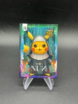 The Nun Holo Pikachu Cosplay Set 2025 Pokemon Chase Card 74