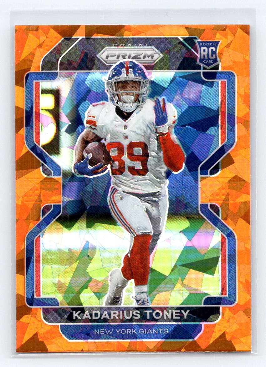 2021 Panini Prizm #342 Kadarius Toney Orange Ice Rookie New York Giants
