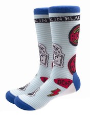 AC/DC Socks Icons Band Logo new Official Unisex Blue (UK Size 7 - 11) Size One