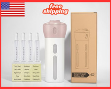 4 in 1 Travel Bottle Dispenser 4x40ml Refillable Shampoo Lotion Set